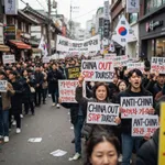 中国人観光客が日本ではなく韓国に押し寄せた結果、韓国人達がガチギレ発狂して反中デモ開始