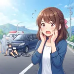 国道でツーリング中の自転車とワンボックスカーが出合い頭に衝突 自転車の女性が重傷