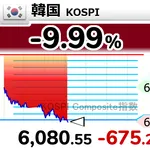 【悲報】韓国さん、今年8回目のサーキットブレーカー発動wwwwwwwwwwwwwww