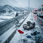 【北海道】乗用車が橋の欄干に衝突する事故 2歳女児が意識不明の重体 計5人搬送 北海道白老町