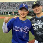 【中日】村松開人、球宴２戦連続安打に細川のHRダービー優勝アシストと活躍！細川にご褒美おねだり！【オールスター】