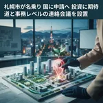 【副首都】札幌市が名乗り 国に申請へ 投資に期待 道と事務レベルの連絡会議を設置