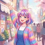 派手髪の人ー🙋♀️