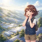 中国貴州省のソーラーパネルで埋め尽くされた山々の映像がこちら