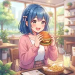 デートでハンバーガー