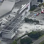 爆発したイオンモール店内、廃墟一歩手前