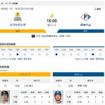 今日からのSBハムの直接対決wwwwwwwwwwwwwww