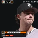 ダルベック .266 18本 60打点 出塁率.332 OPS.812 得点圏.301