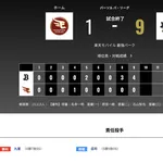 オリックス 楽天に9対1で勝利！！！仙台初勝利！！！