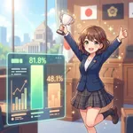 高市内閣支持率 18~29歳では81.8% 70歳以上では48.1%