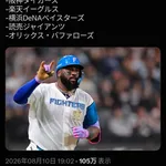  【朗報】日ハム・レイエス、阪神楽天読売DeNAオリックスの争奪戦へ