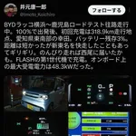 【驚愕】BYDラッコさん、満充電で318キロ走ってしまうwwwwwwwwww