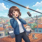 ブラジル 屋根掃除中に110kVの送電線にうっかりさわってしまう…