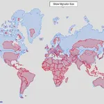 【衝撃】実際の世界地図ｗｗｗｗｗｗｗｗｗｗ
