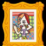 今日の状況を絵画で報告するトピ
